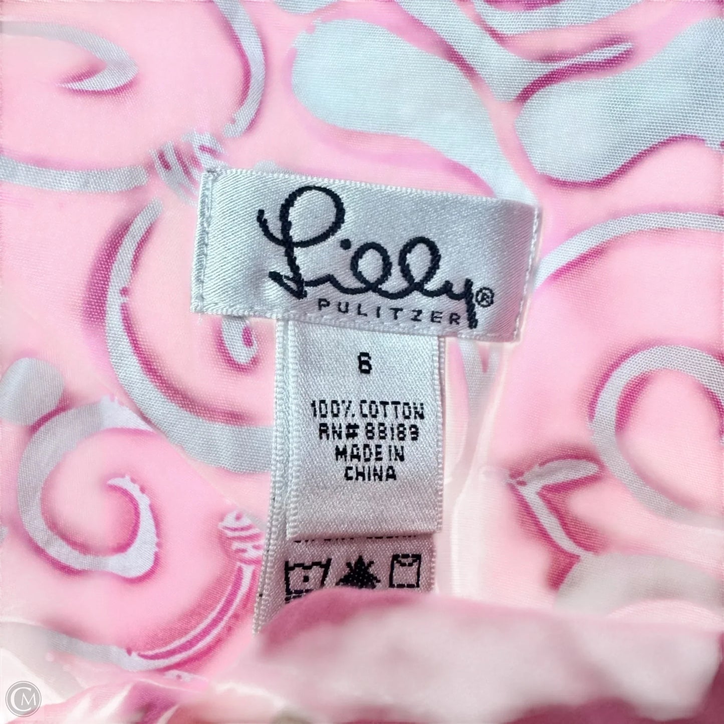 Skirt Designer By Lilly Pulitzer In Green & Pink, Size: 6