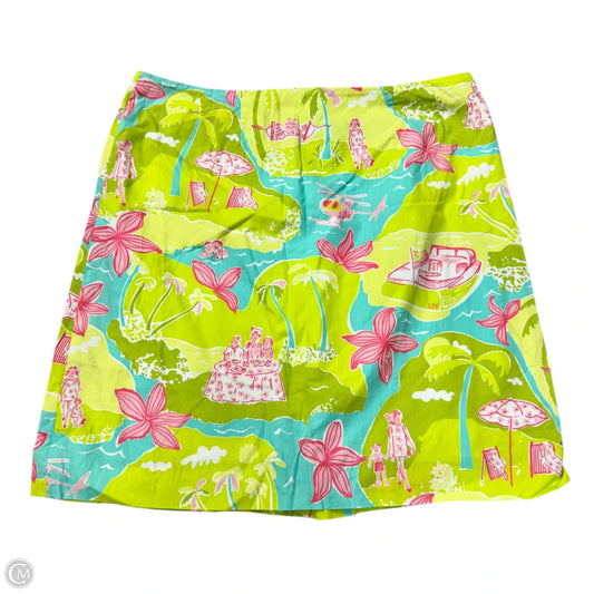 Skirt Designer By Lilly Pulitzer In Blue & Green, Size: 8