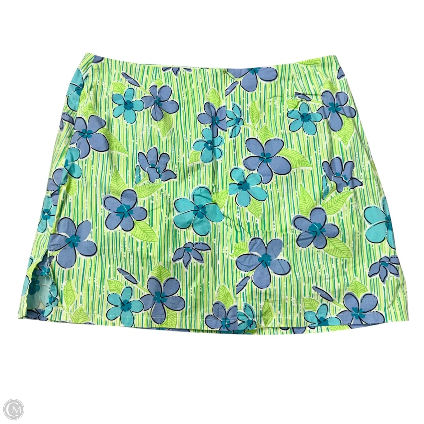 Skort Designer By Lilly Pulitzer In Blue & Green, Size: 8