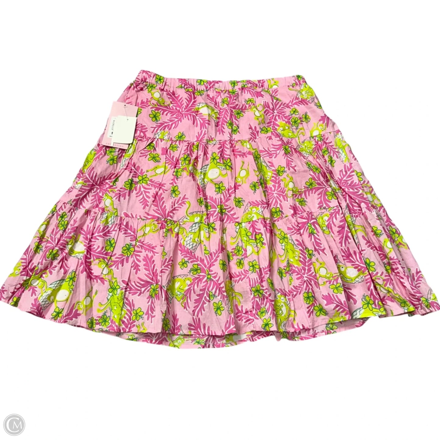 Skirt Designer By Lilly Pulitzer In Green & Pink, Size: M