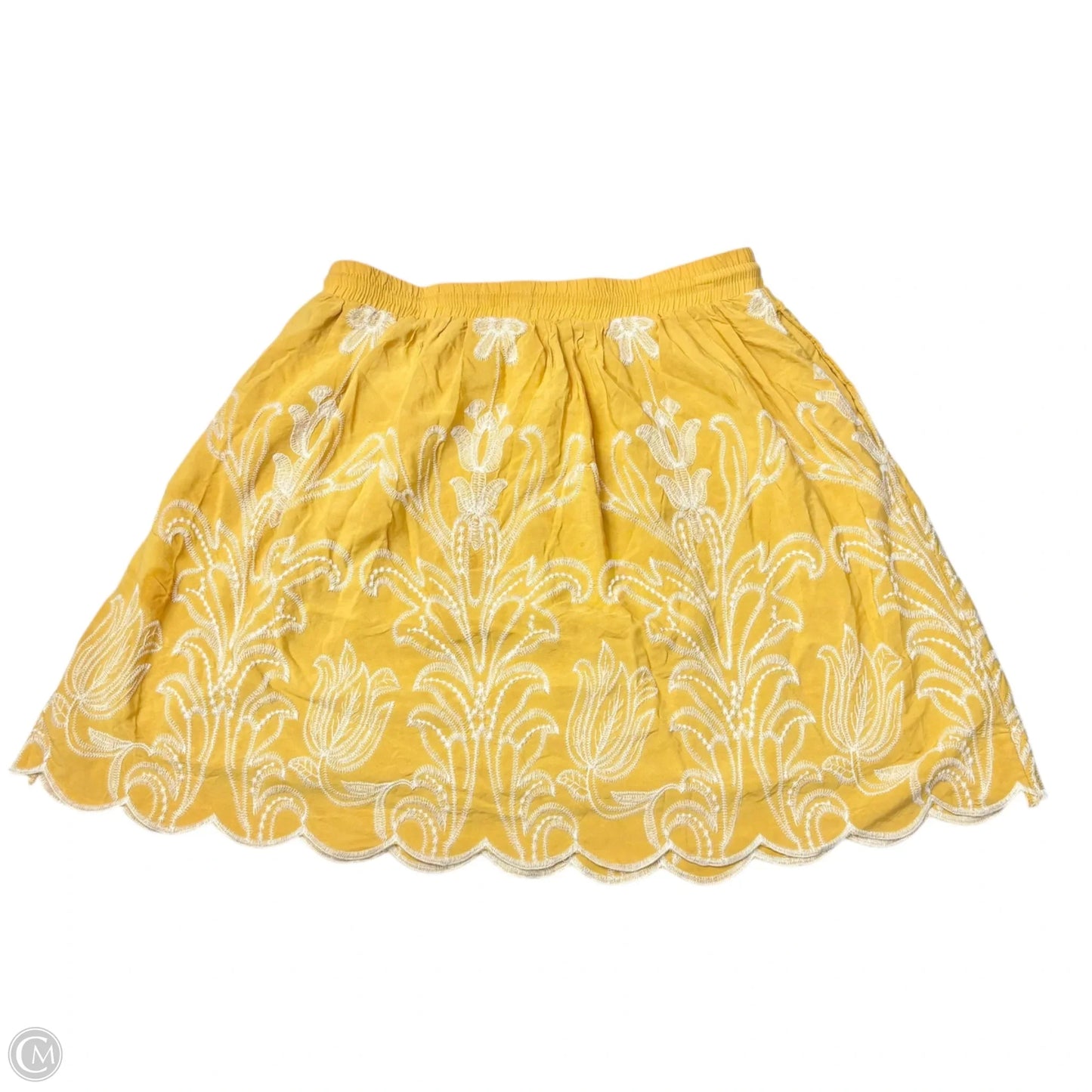 Skirt Mini & Short By Soft Surroundings In Yellow, Size: S