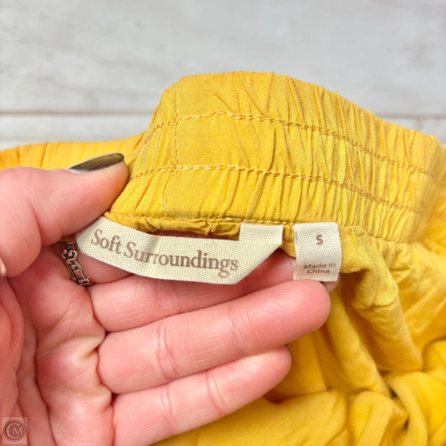 Skirt Mini & Short By Soft Surroundings In Yellow, Size: S