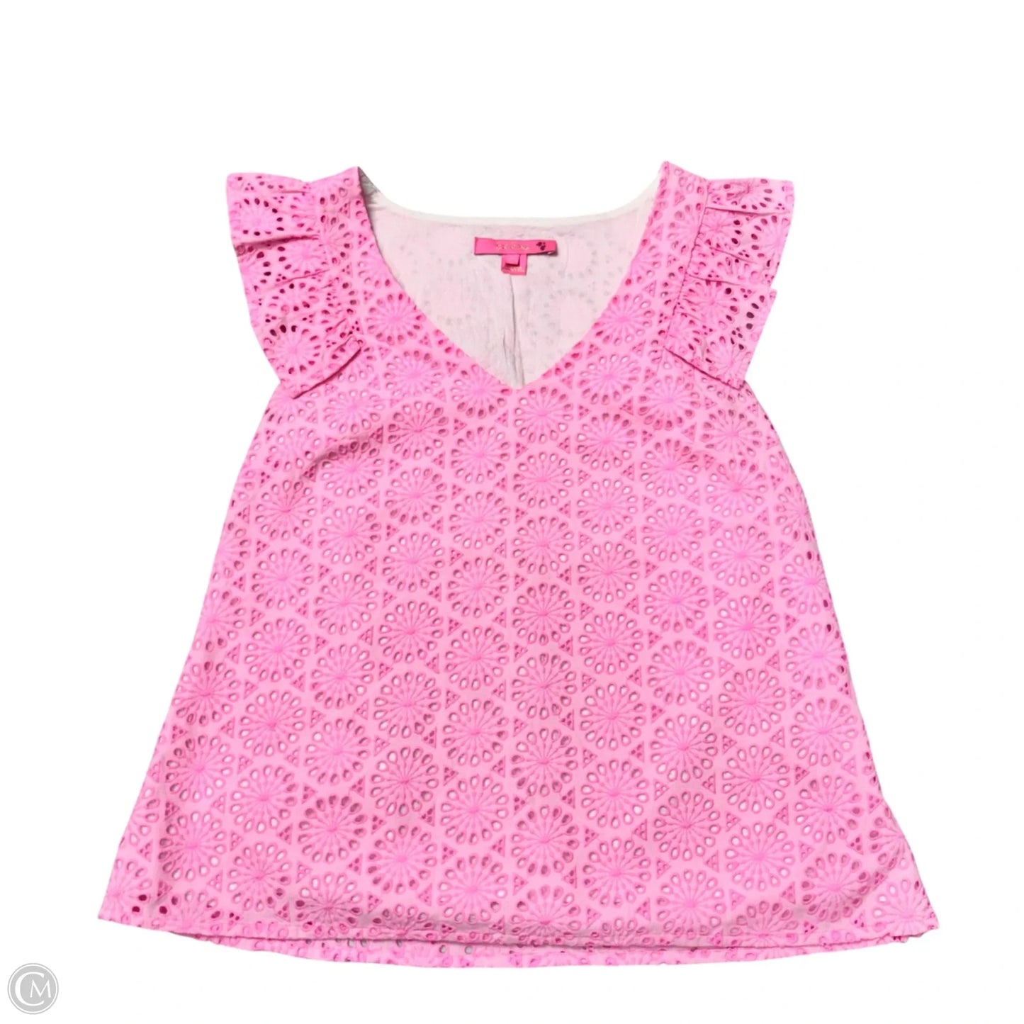 Top Sleeveless Designer By Lilly Pulitzer In Pink, Size: S