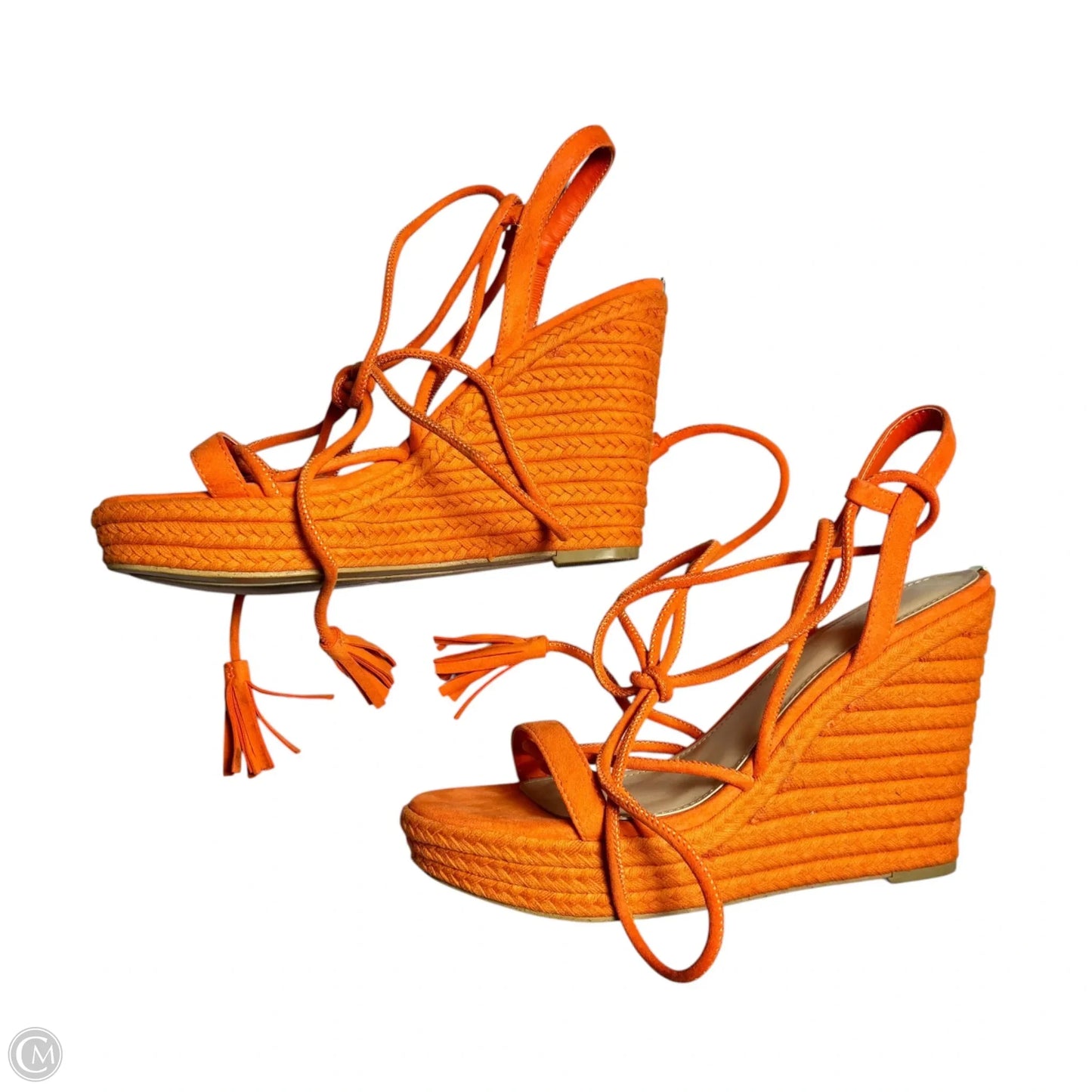 Sandals Heels Wedge By Guess In Ombre Print, Size: 8.5