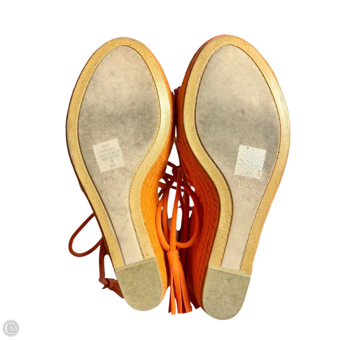 Sandals Heels Wedge By Guess In Ombre Print, Size: 8.5