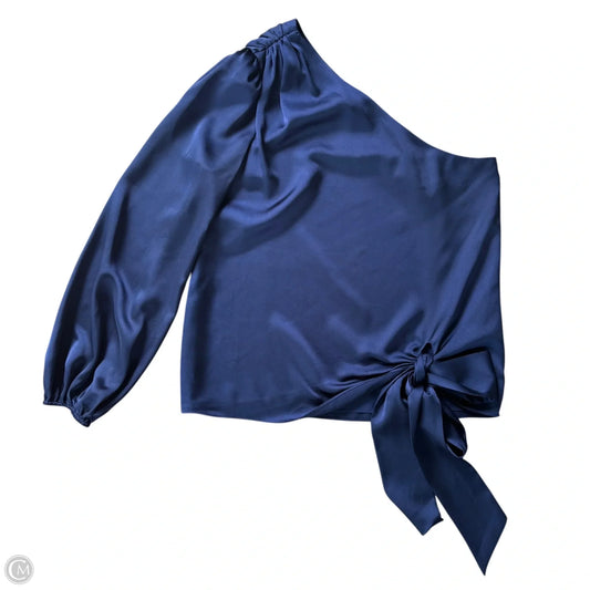 Top Long Sleeve Designer By Milly In Navy, Size: M