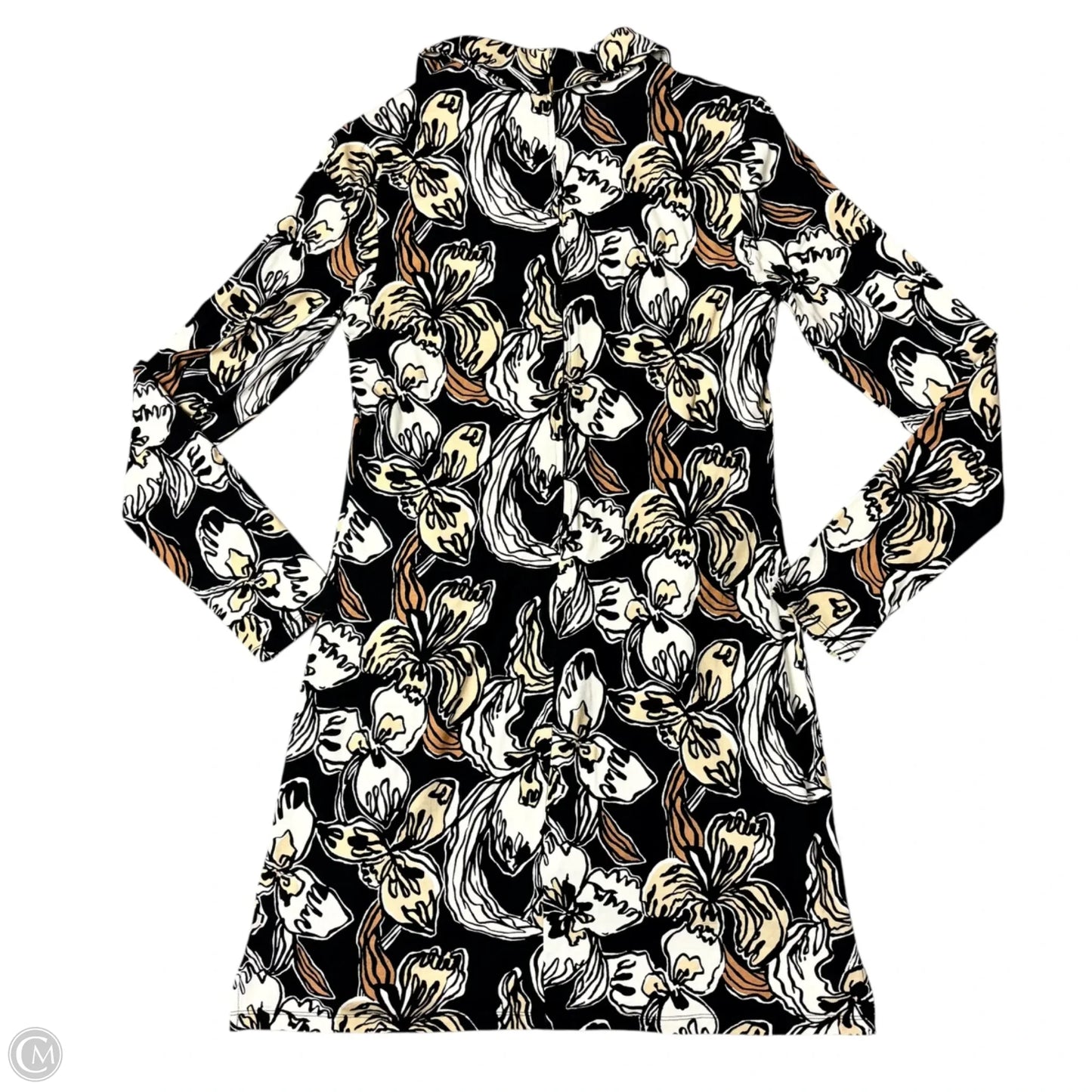 Romper Designer By Lilly Pulitzer In Black & Cream, Size: S