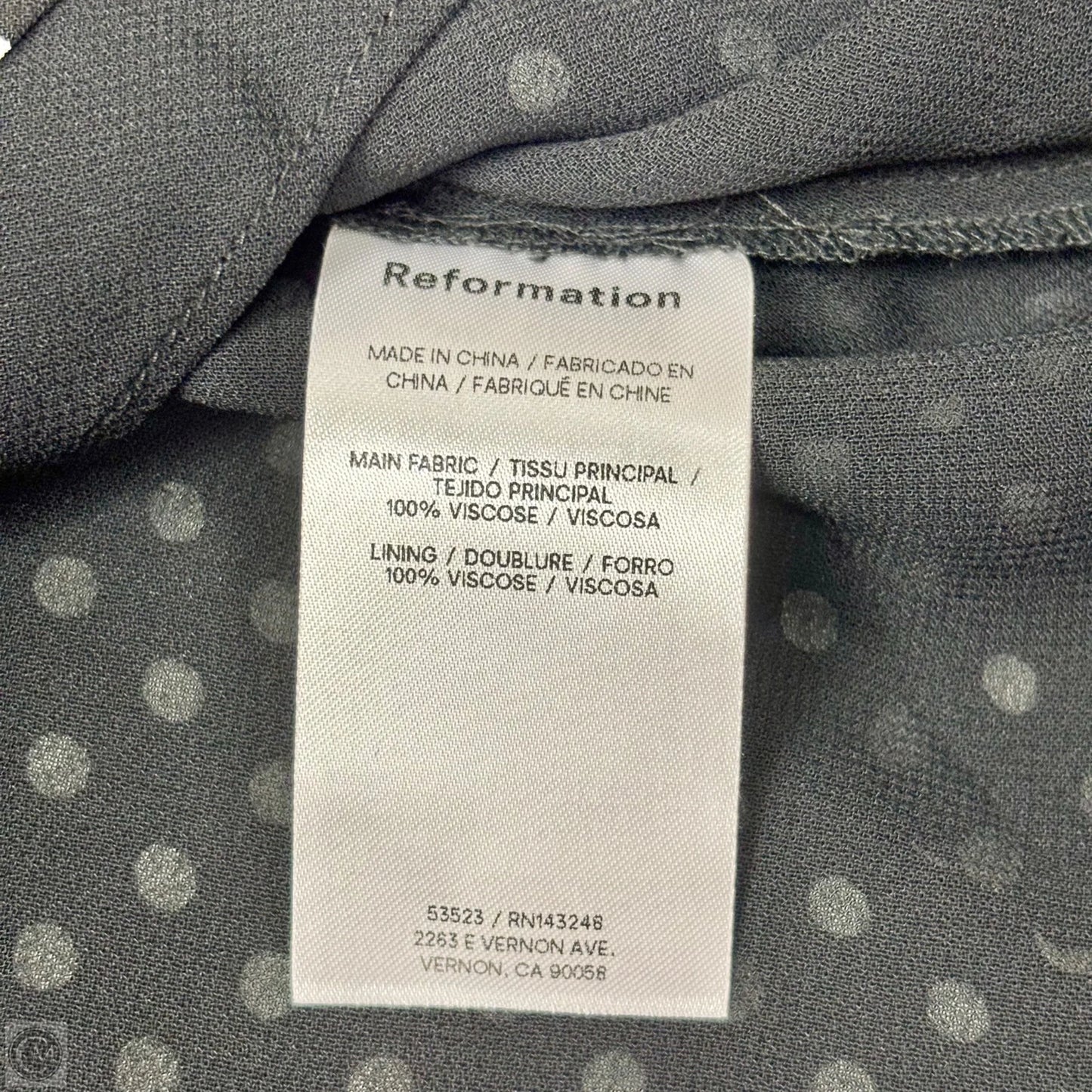 Skirt Mini & Short By Reformation In Polkadot Pattern, Size: S