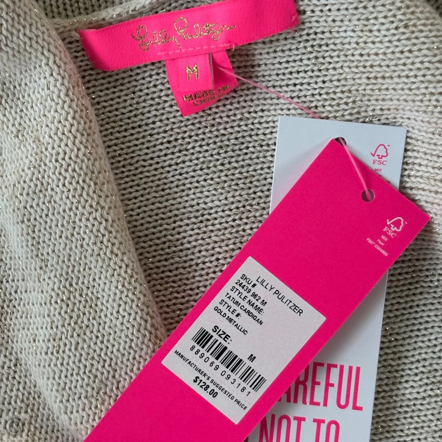 Sweater Designer By Lilly Pulitzer In Tan, Size: M