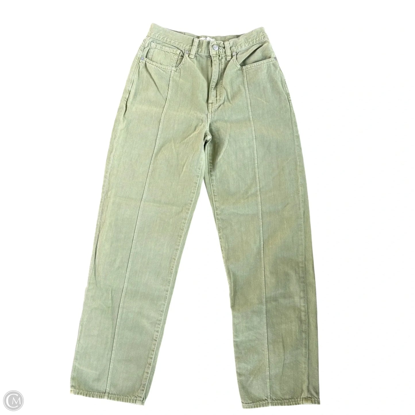 Jeans Wide Leg By Madewell In Green, Size: 4