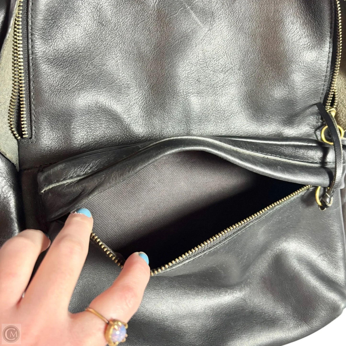 Backpack Leather By Madewell, Size: Medium