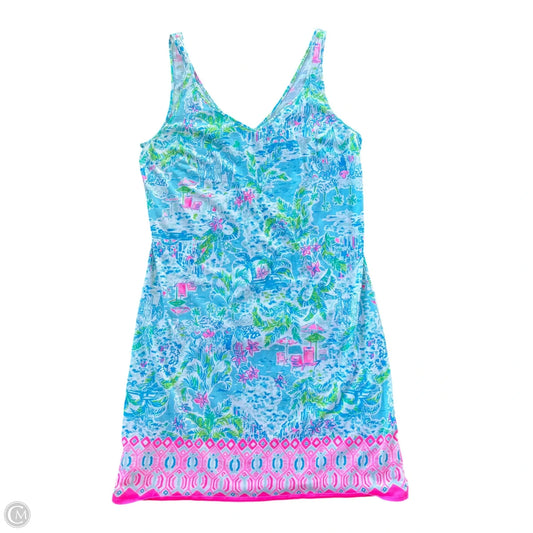 Dress Designer By Lilly Pulitzer In Blue & Pink, Size: L