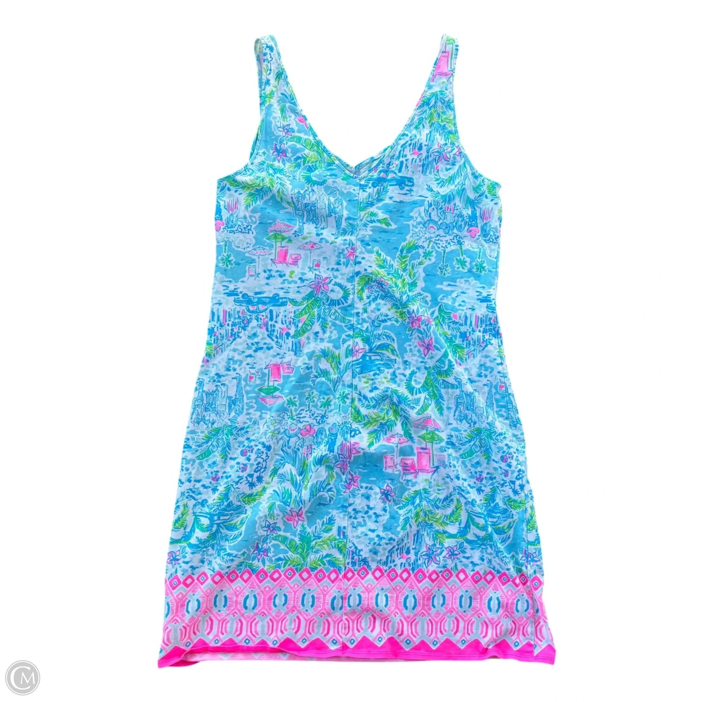 Dress Designer By Lilly Pulitzer In Blue & Pink, Size: L
