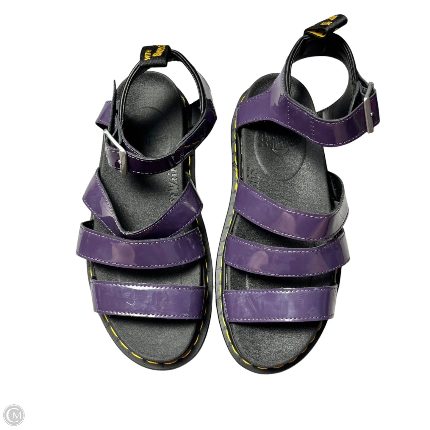 Sandals Flats By Dr Martens In Purple, Size: 8