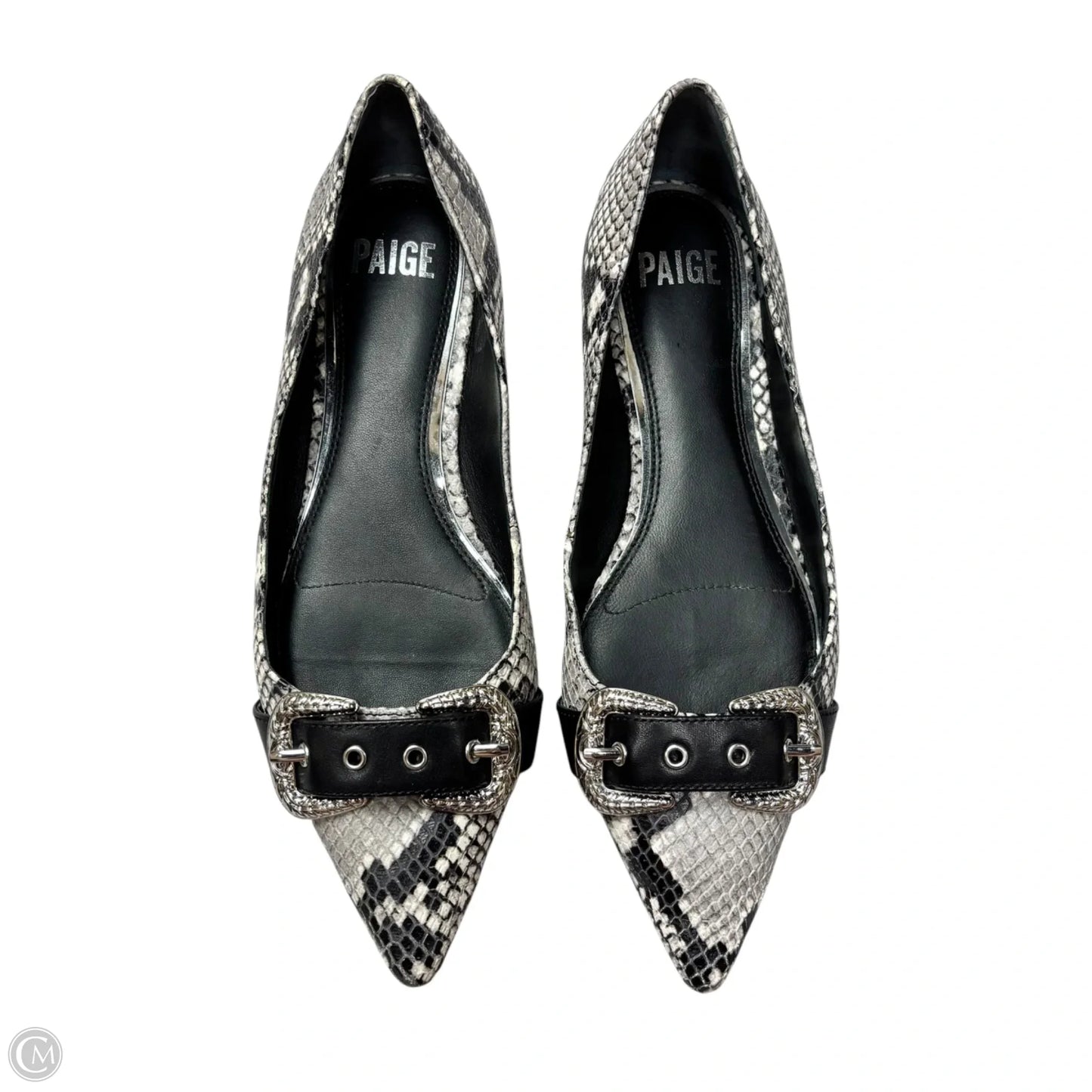 Shoes Flats By Paige In Black & White, Size: 8