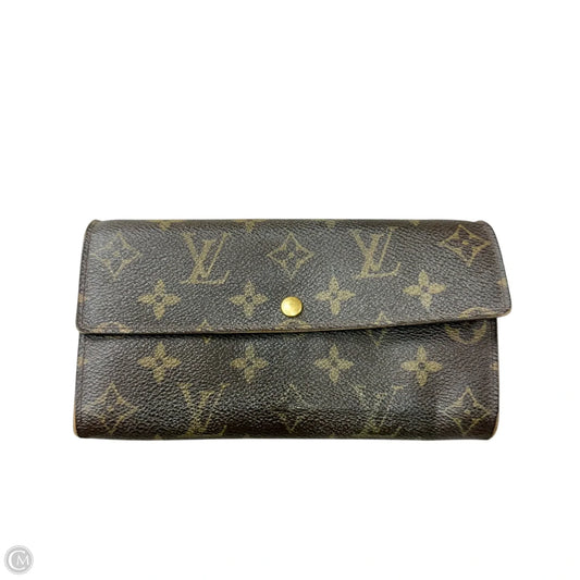 Wallet Luxury Designer By Louis Vuitton, Size: Large