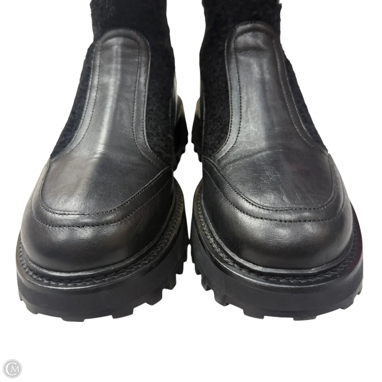 Boots Luxury Designer By Dolce And Gabbana In Black, Size: 9.5