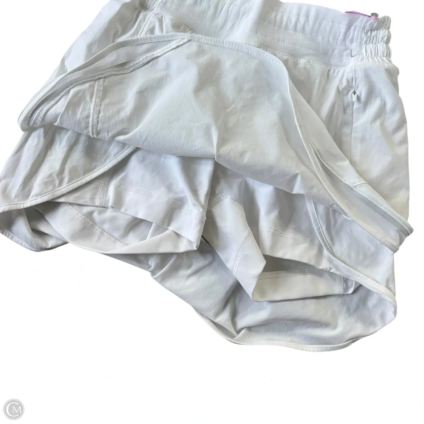 Athletic Skort By Lululemon In White, Size: S