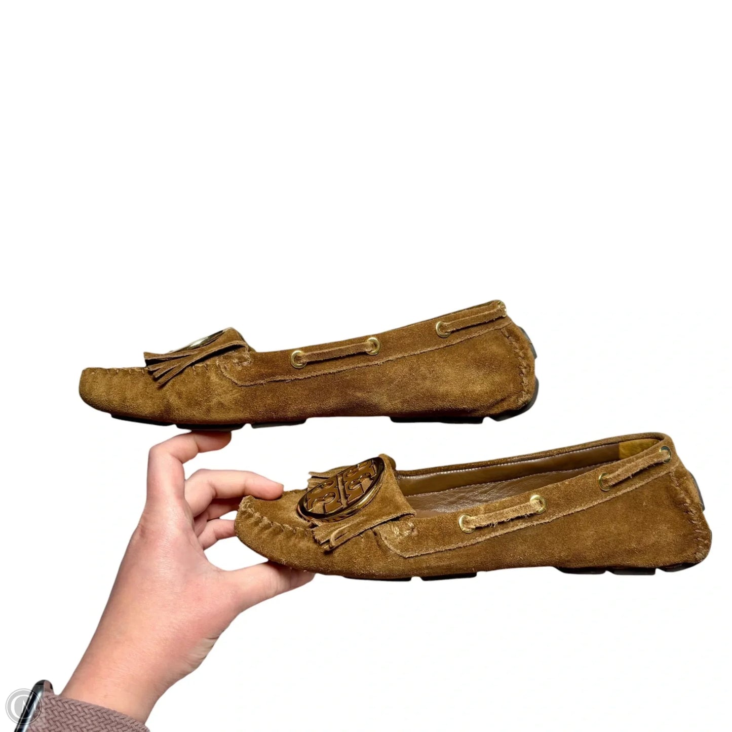 Shoes Designer By Tory Burch In Brown, Size: 10