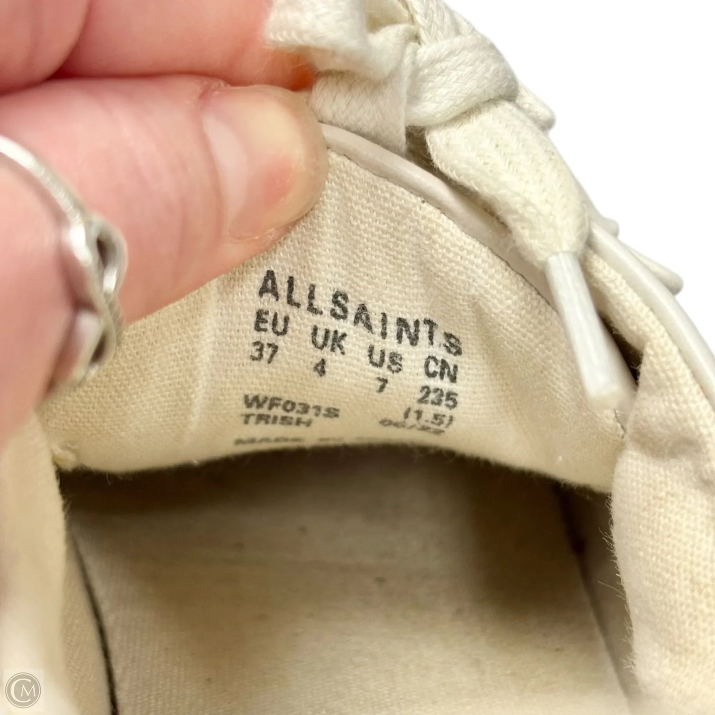 Shoes Designer By All Saints In White, Size: 7