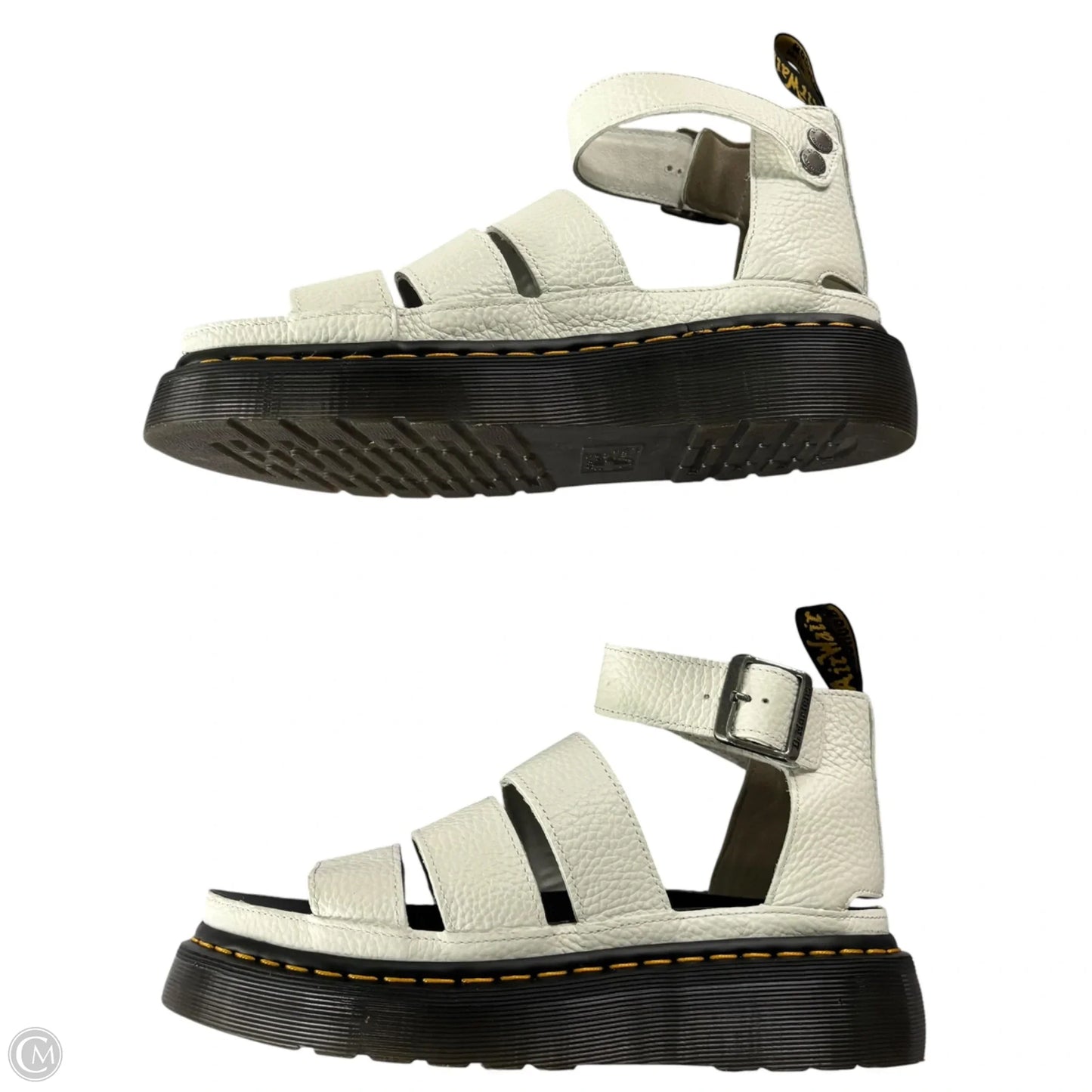 Sandals Flats By Dr Martens In White, Size: 9