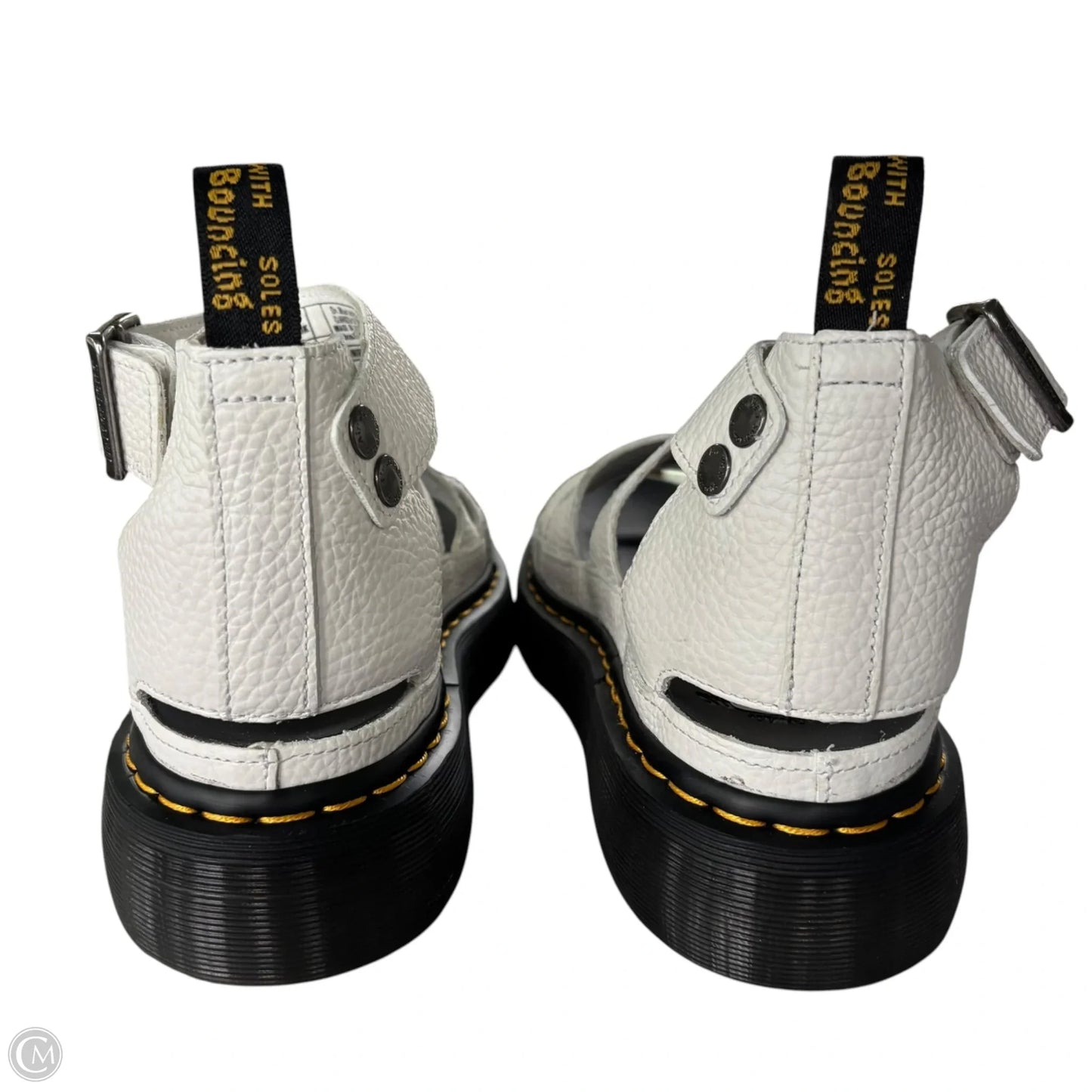 Sandals Flats By Dr Martens In White, Size: 9