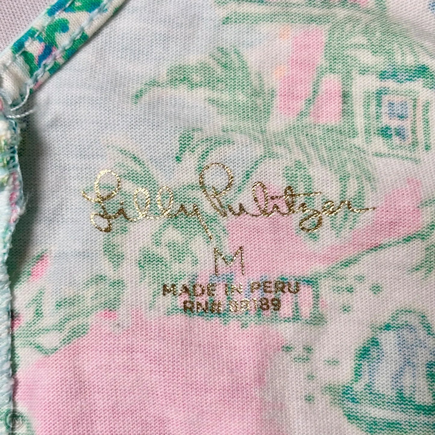 Dress Designer By Lilly Pulitzer In Green & Pink, Size: M