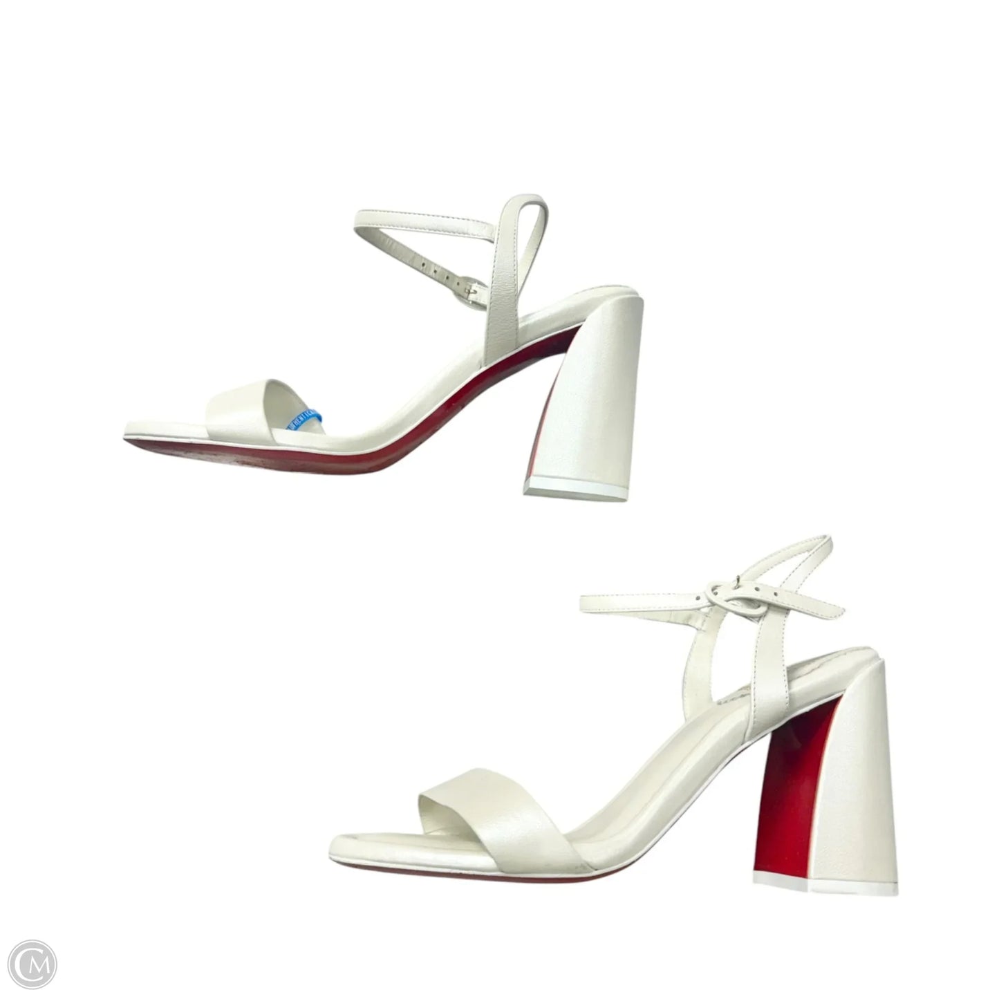 Shoes Luxury Designer By Christian Louboutin In White, Size: 7.5