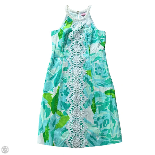 Dress Designer By Lilly Pulitzer In Blue & Green, Size: Xs