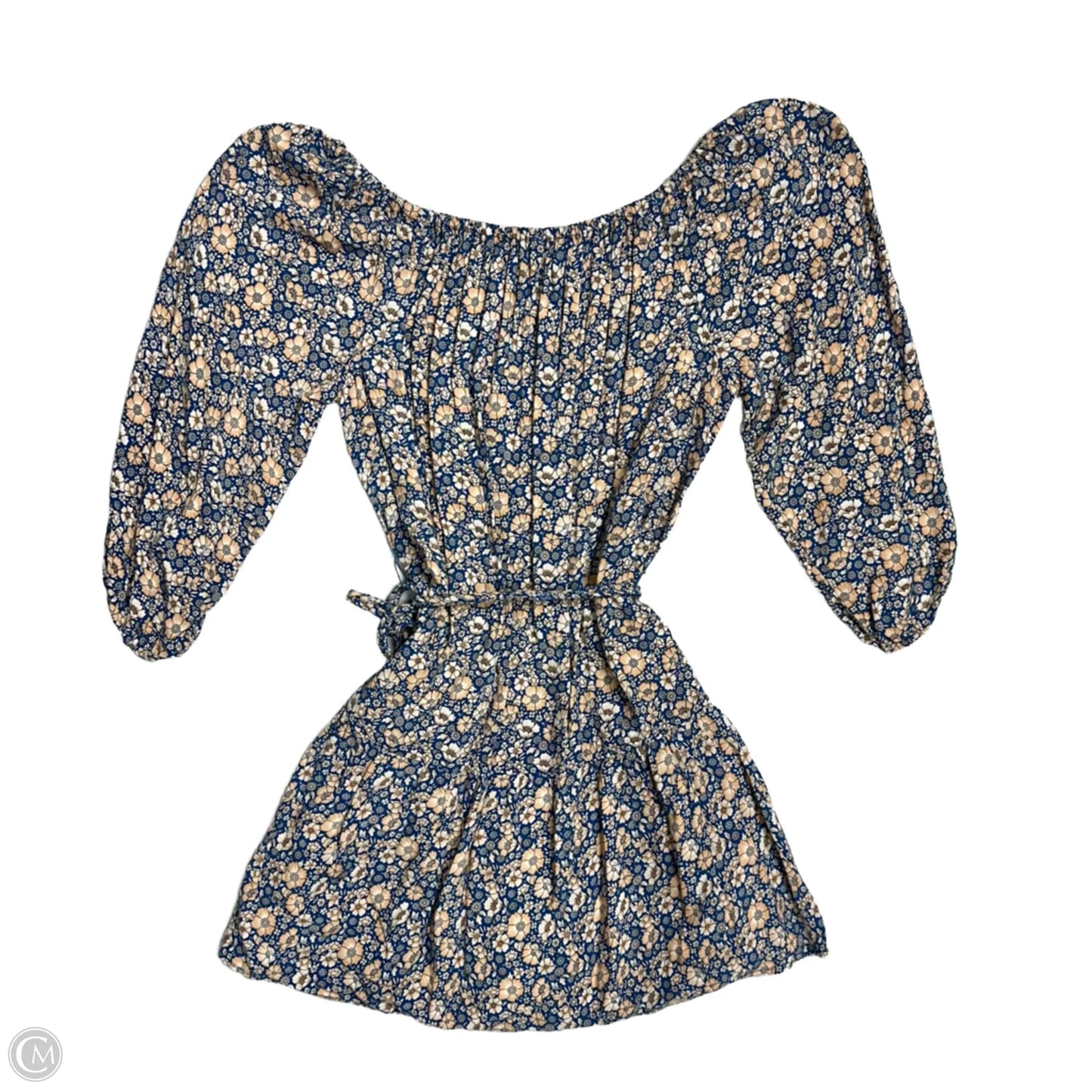 Dress Casual Short By Rachel Zoe In Blue & Cream, Size: S