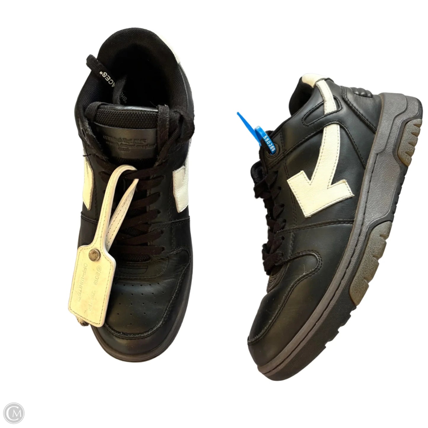 Shoes Luxury Designer By Off-white In Black, Size: 9.5