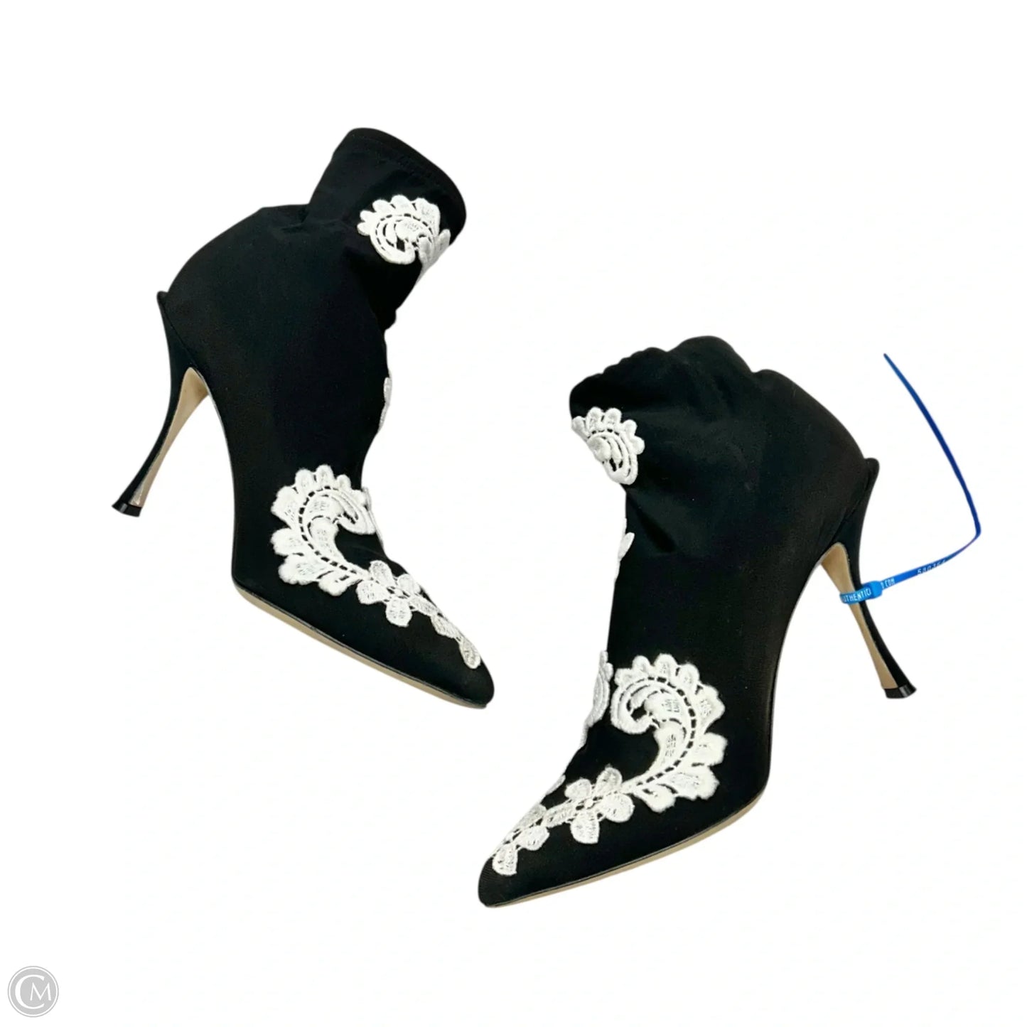 Shoes Luxury Designer By Dolce And Gabbana In Black & White, Size: 7.5