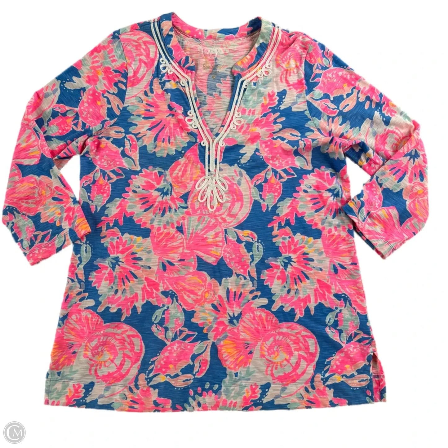 Dress Designer By Lilly Pulitzer In Blue & Pink, Size: Xl