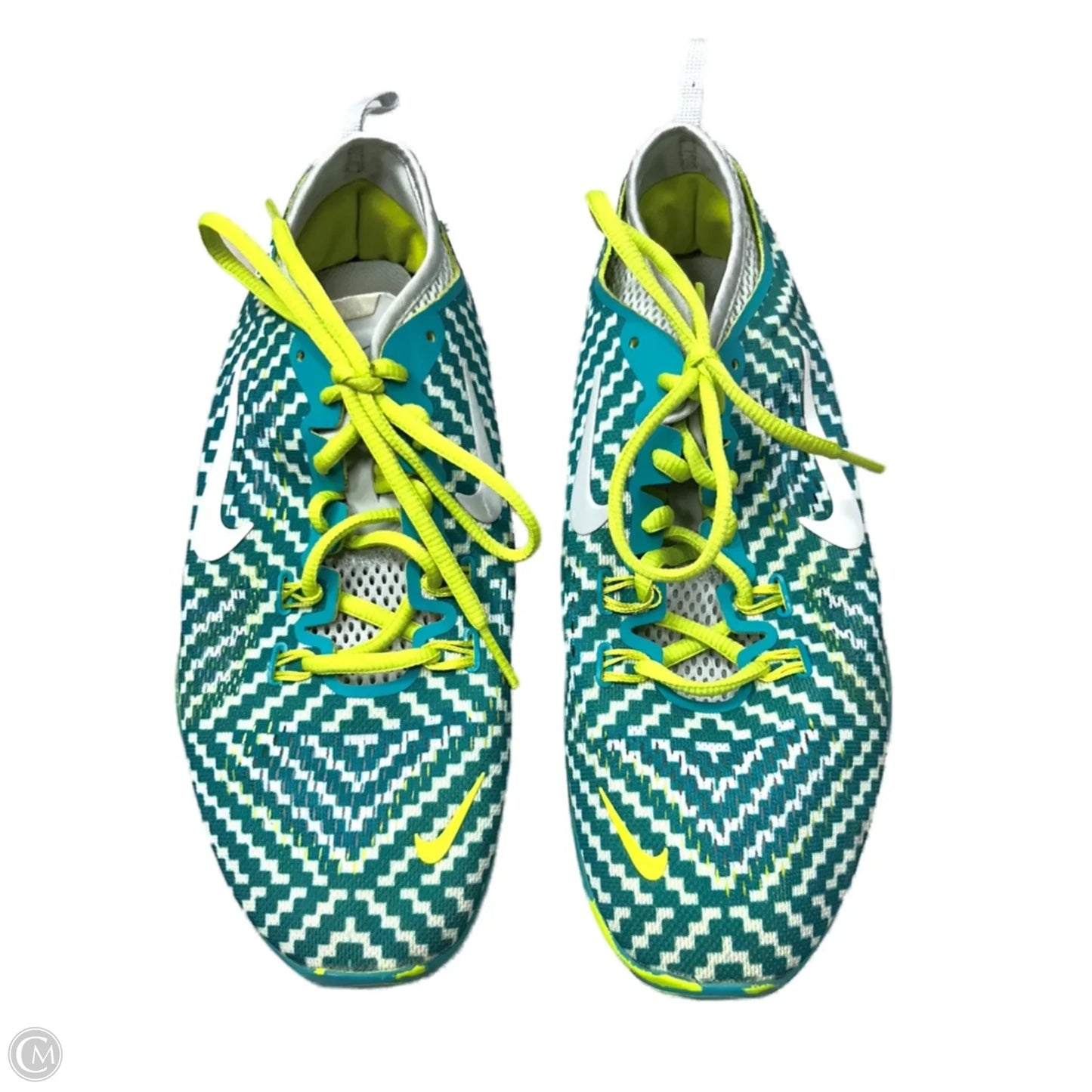 Shoes Athletic By Nike In Green & Yellow, Size: 9.5