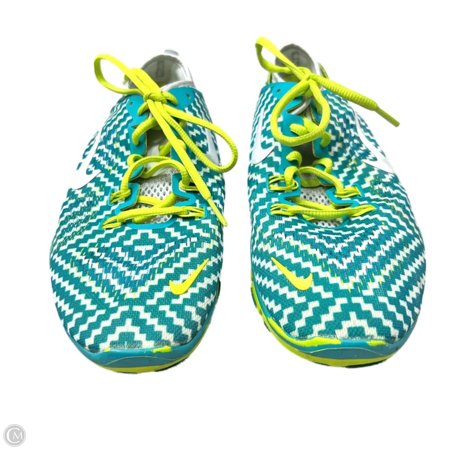 Shoes Athletic By Nike In Green & Yellow, Size: 9.5