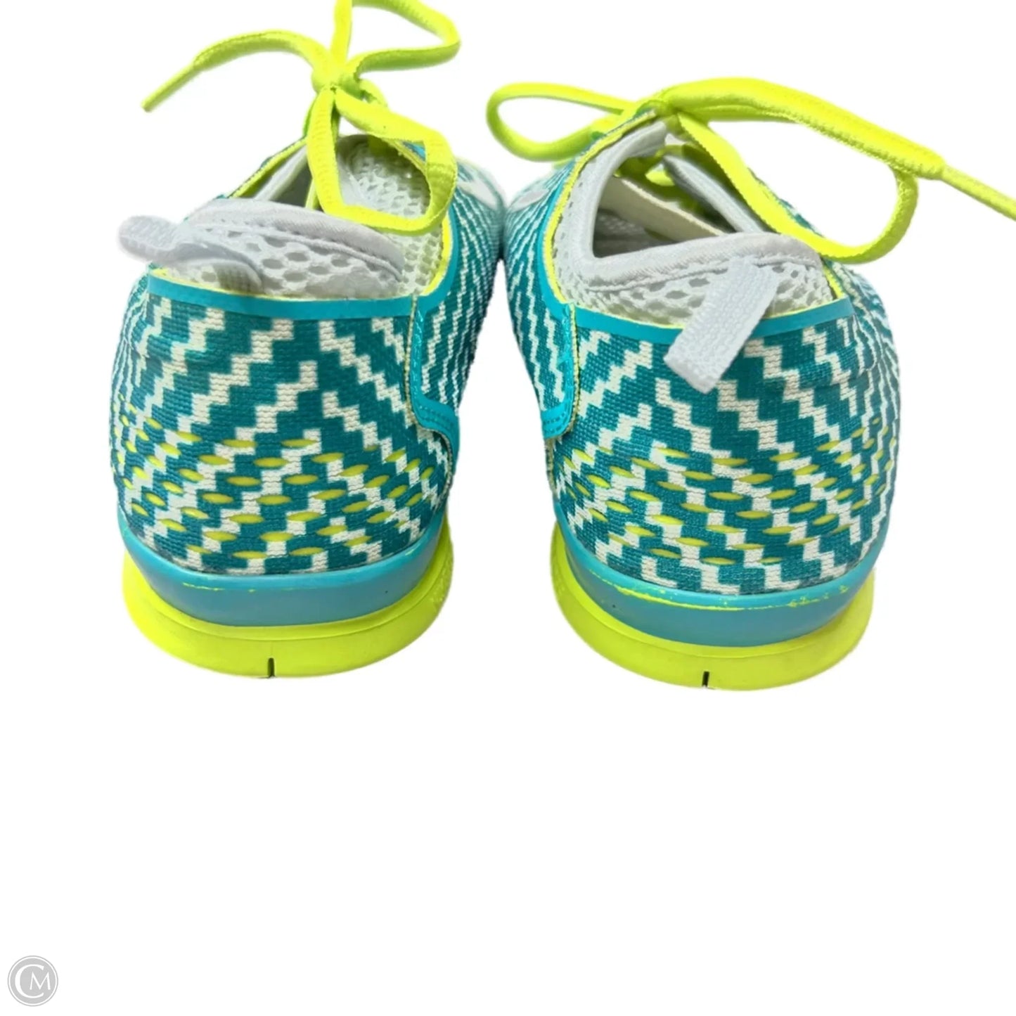 Shoes Athletic By Nike In Green & Yellow, Size: 9.5