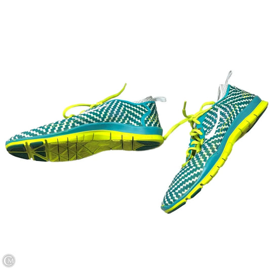 Shoes Athletic By Nike In Green & Yellow, Size: 9.5
