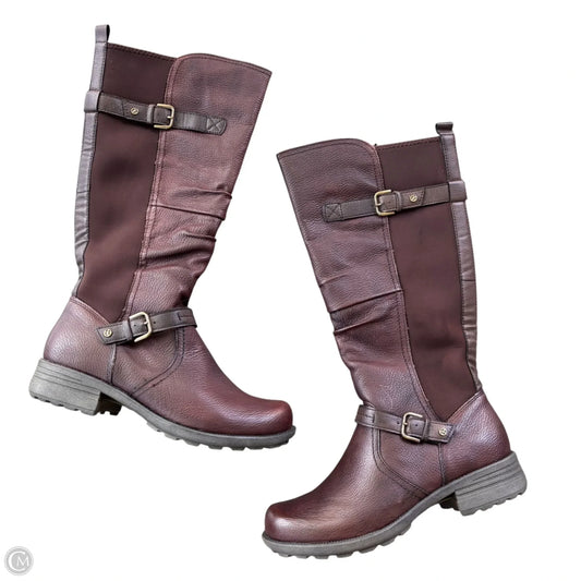 Boots Knee Flats By Earth Origins In Brown, Size: 10
