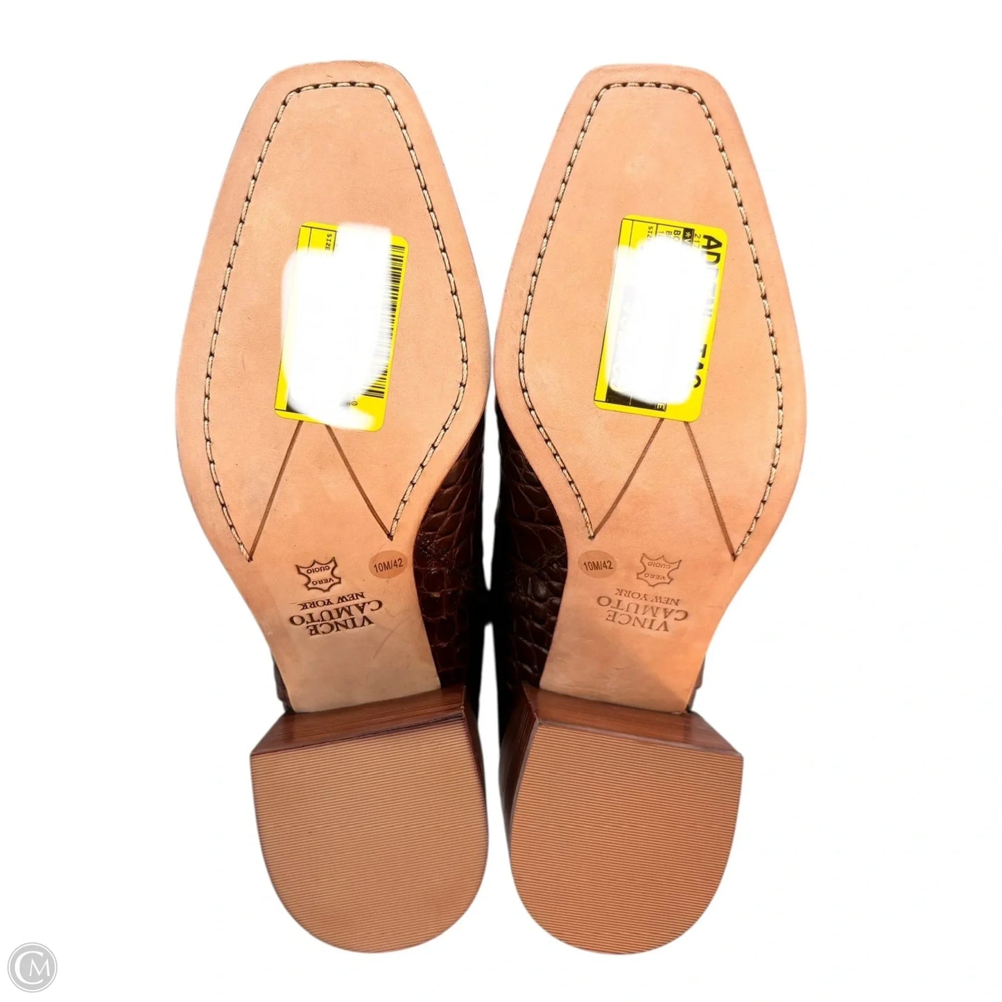 Boots Ankle Heels By Vince Camuto In Brown, Size: 10