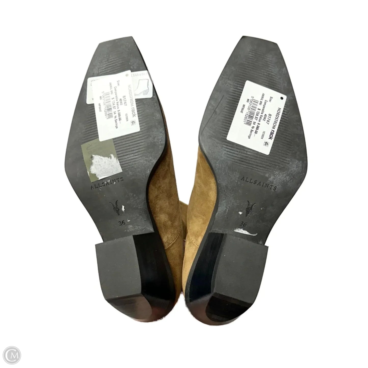 Boots Designer By All Saints In Brown, Size: 5.5