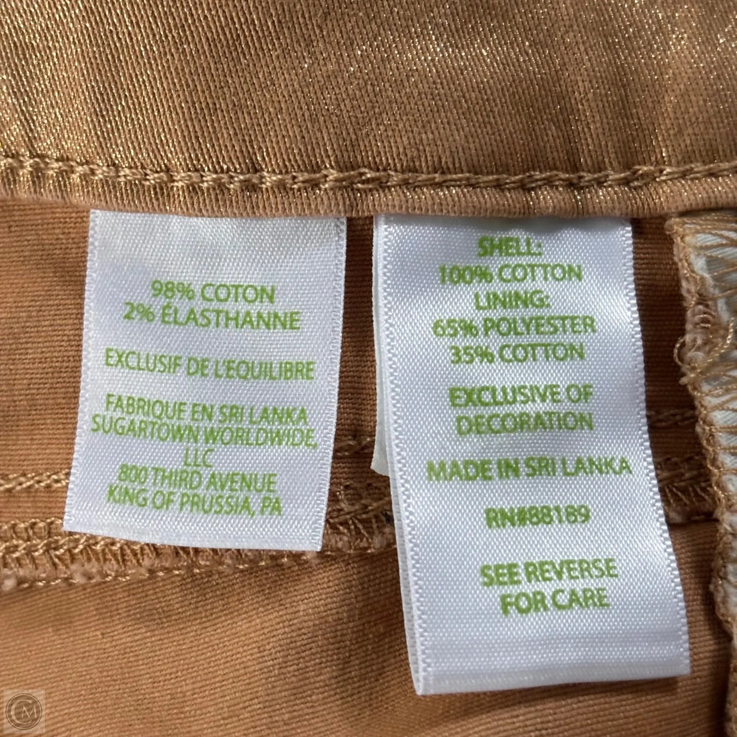 Pants Designer By Lilly Pulitzer In Gold, Size: 4