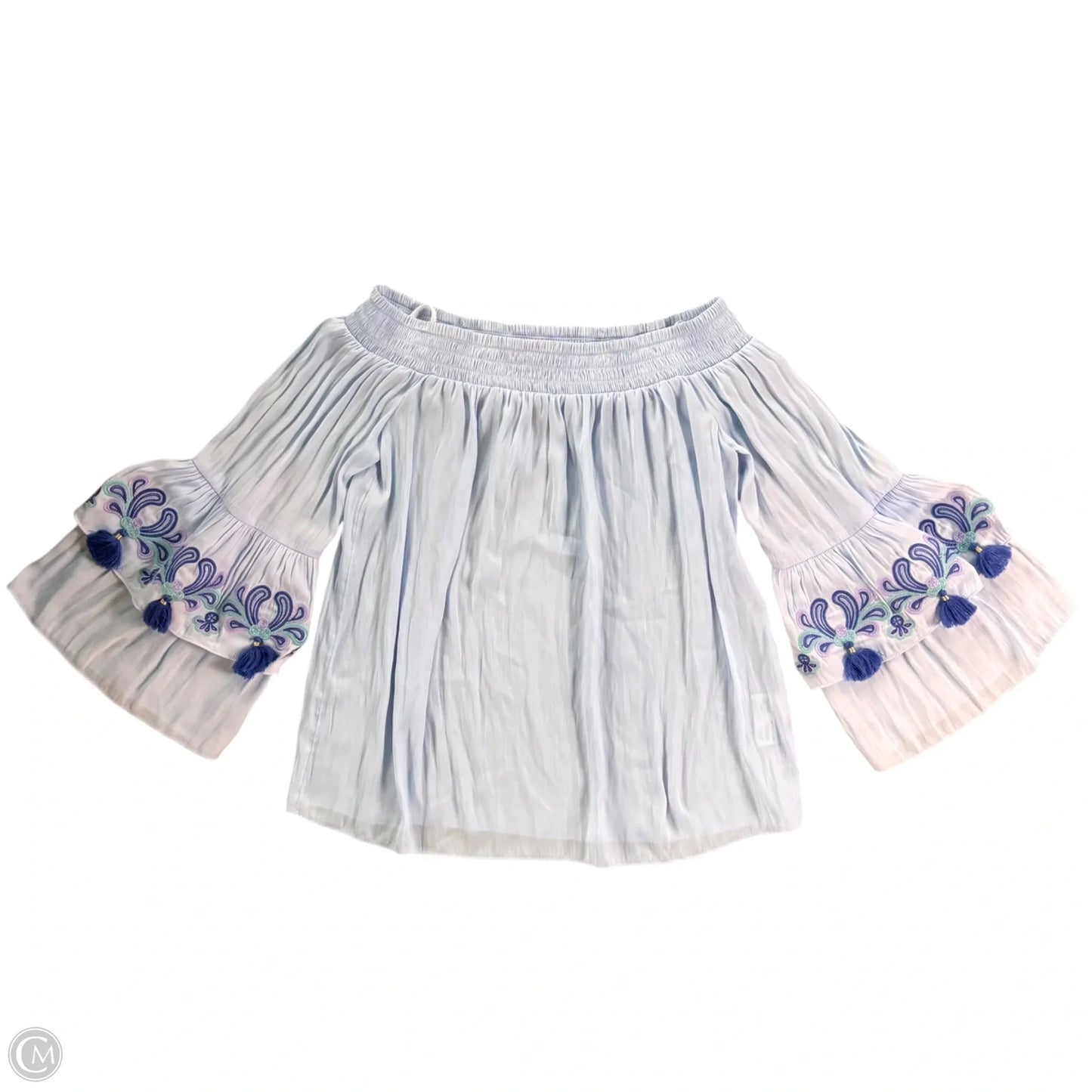 Top Long Sleeve Designer By Lilly Pulitzer In Blue, Size: S