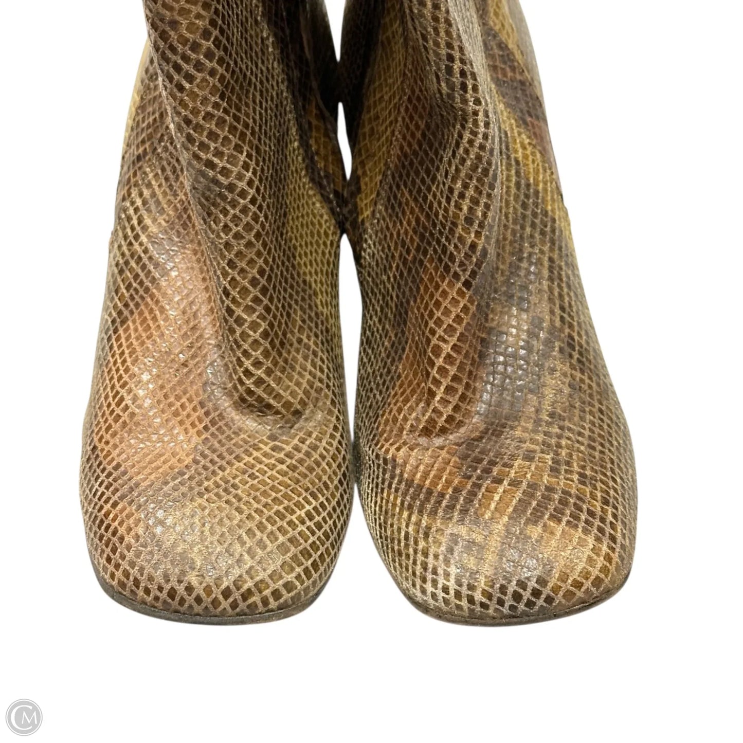 Boots Mid-calf Heels By Free People In Animal Print, Size: 6