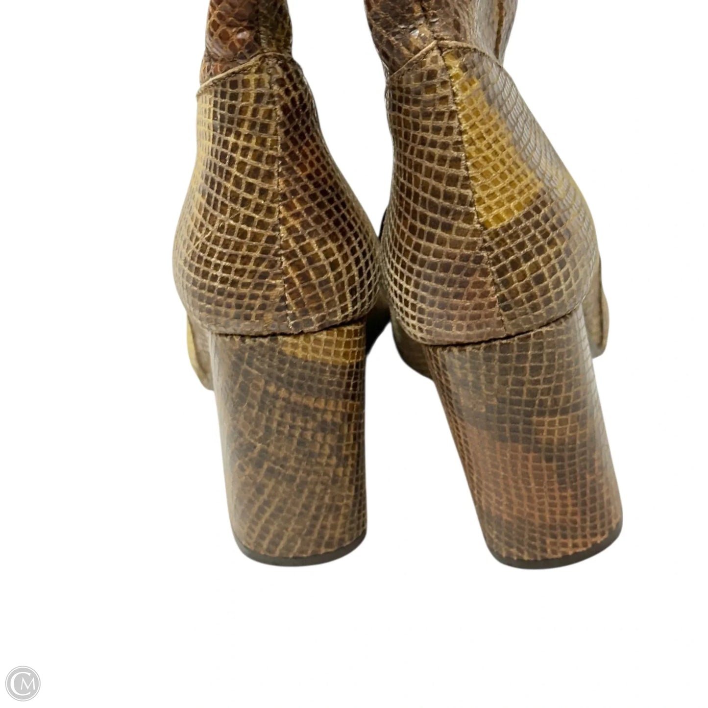 Boots Mid-calf Heels By Free People In Animal Print, Size: 6
