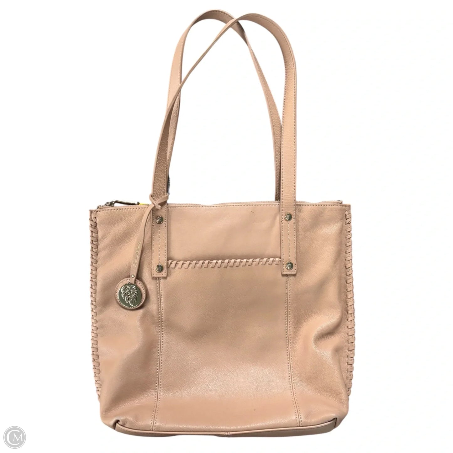 Handbag Leather By Tommy Bahama, Size: Medium