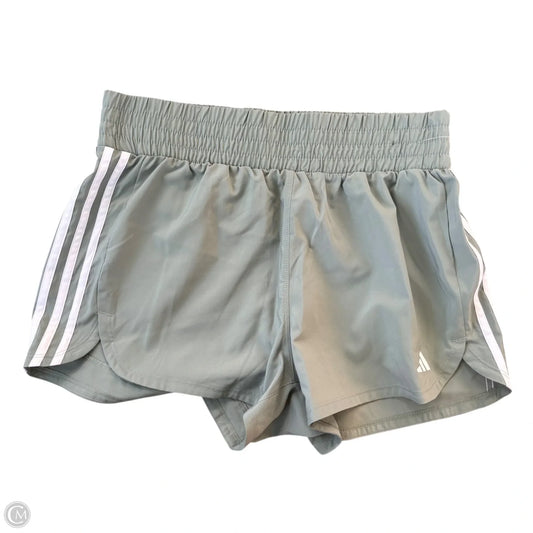 Athletic Shorts By Adidas In Green, Size: L