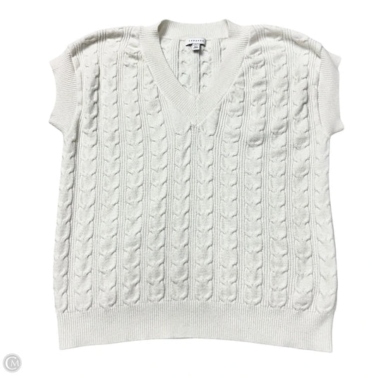 Vest Sweater By Topshop In Cream, Size: S
