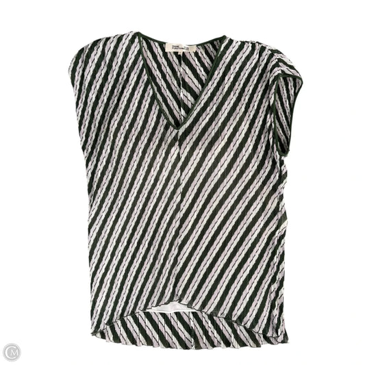Top Short Sleeve Designer By Diane Von Furstenberg In Green, Size: M