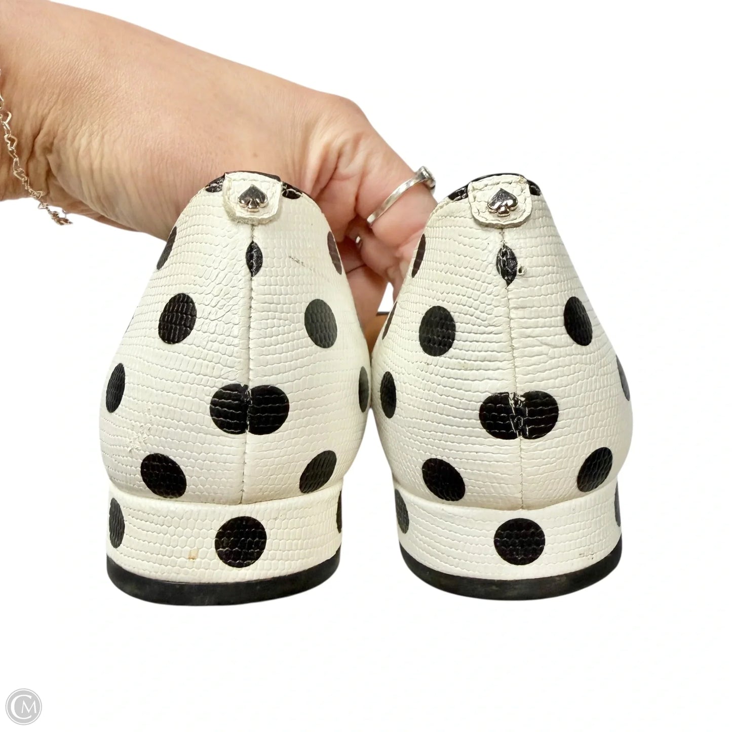 Shoes Designer By Kate Spade In Black & White, Size: 8.5