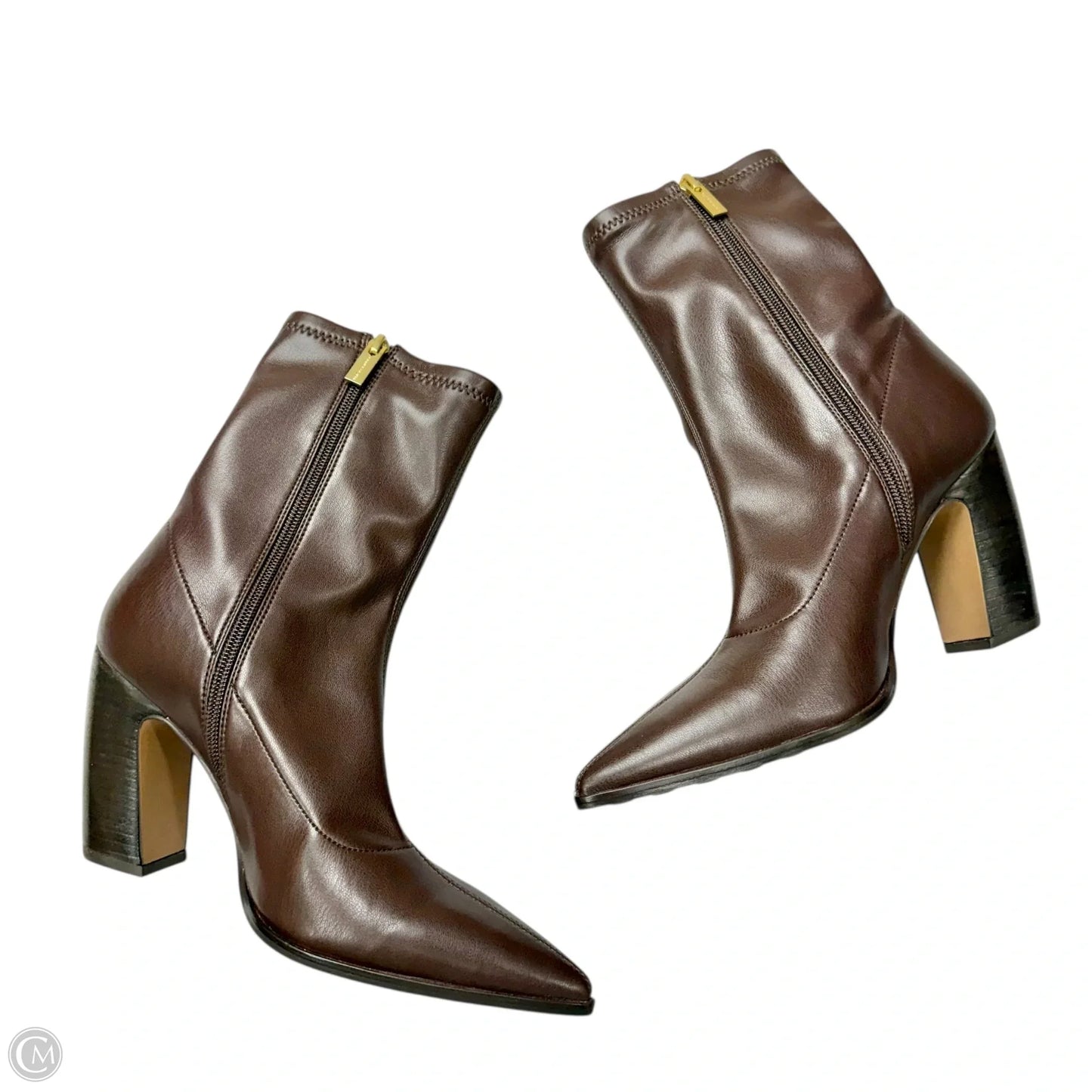 Boots Ankle Heels By Vince Camuto In Brown, Size: 8